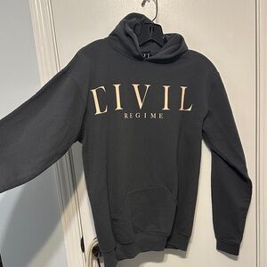 civil regime grey hoodie xs
